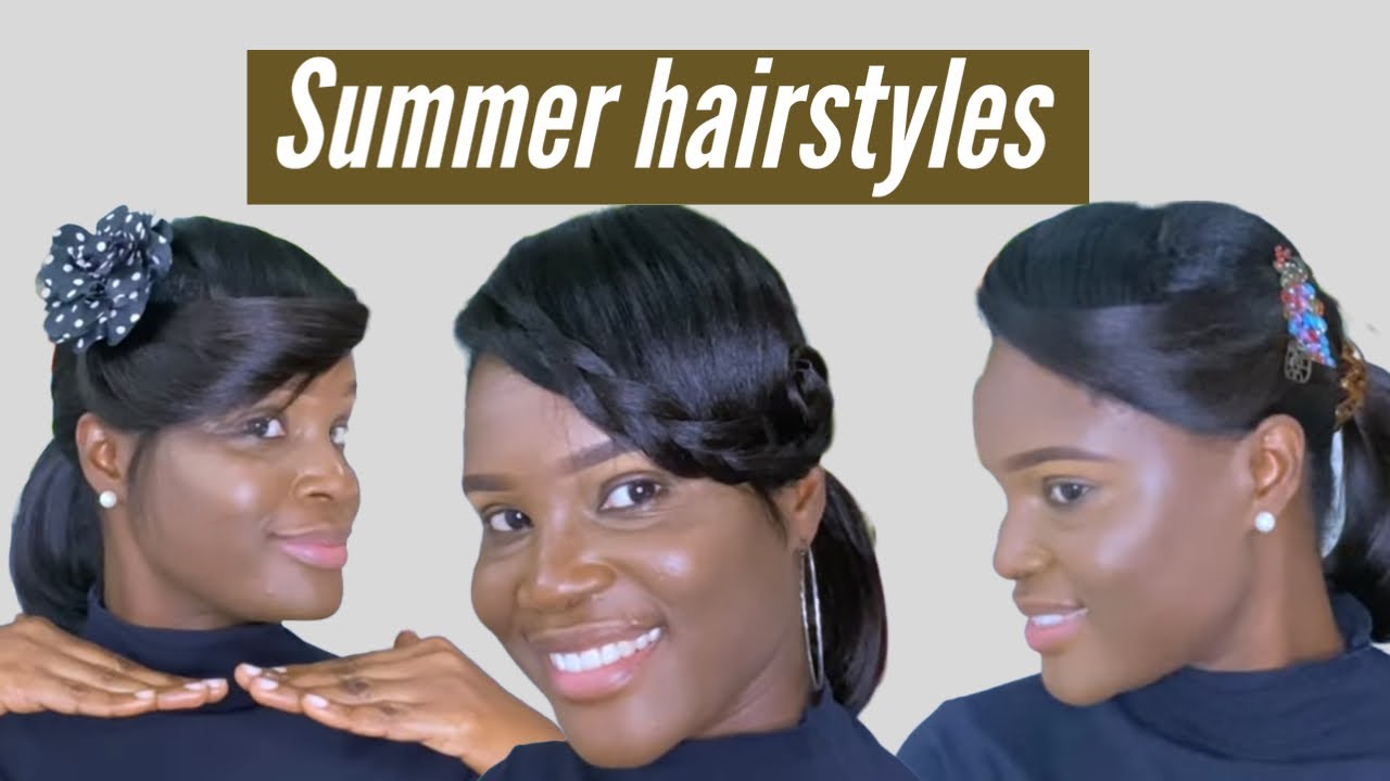 6 Hairstyles for relaxed hair quick & simple How to style relaxed hair
