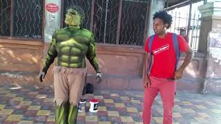 Breezy squad dress like hulk campaigning for dancing dynamite 2018