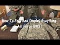 How To Fold & Display Your Clothes in Air Force BMT
