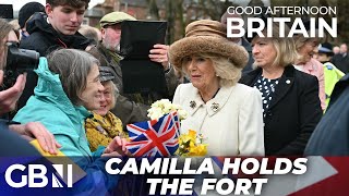 Queen Camilla holds the fort at Maundy  Thursday service as King reaffirms coronation pledge