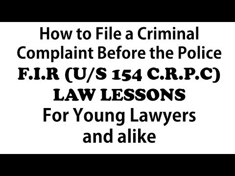 Video: How To Write A Complaint In A Criminal Case
