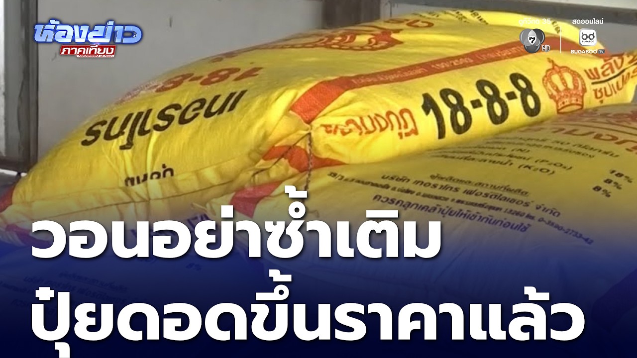 วอนอย่าซ้ำเติม ปุ๋ยดอดขึ้นราคาแล้ว | ห้องข่าวภาคเที่ยง