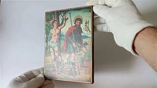 Icon of the Saint Sebastian and Saint Roch Rocco