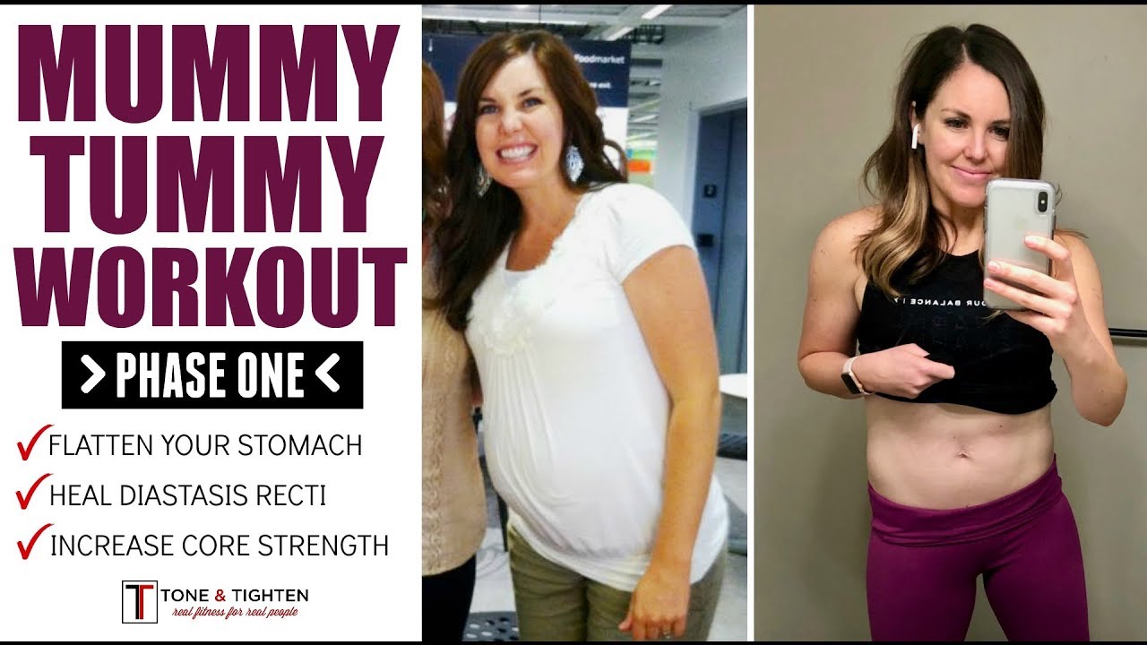 Mummy Tummy Workouts - Postpartum Ab Exercises - Diastasis Recti Safe  Workout 