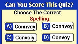 Can you score 25/25? 97% CANNOT | English spelling quiz | Spelling quiz #part 8