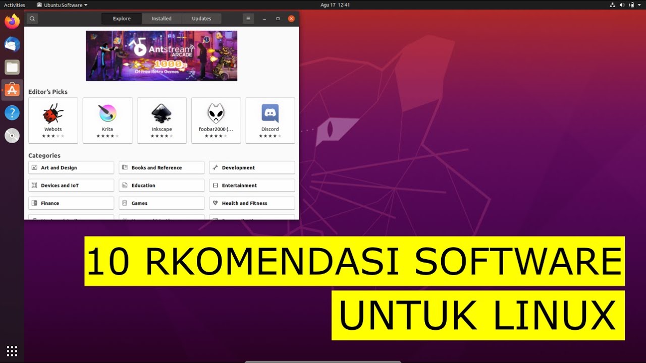 10 rekomendasi software yang harus diinsall di linux - YouTube