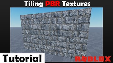 Roblox Tutorial - How to tile pbr textures in mesh parts