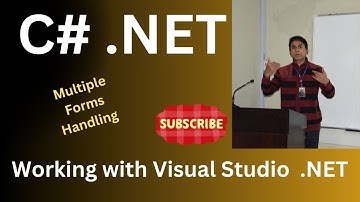 Multiple Forms Handling in .NET C# |  C# .NET | Linking Forms | How to use Multiple Forms in .NET C#