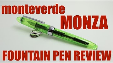 Monteverde Monza Jolly Green Flex Fountain Pen Review