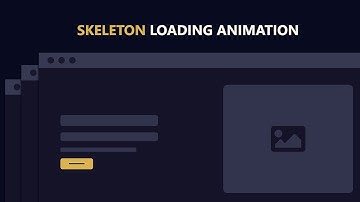 Skeleton Website Loading Animation Effects Using HTML CSS