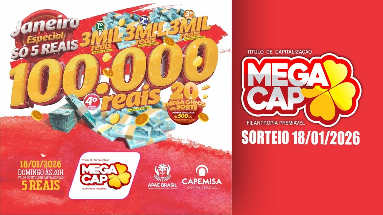 SORTEIO MEGA CAP  18/01/2026