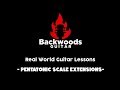 Pentatonic scale extensions lesson for soloing  backwoods guitar