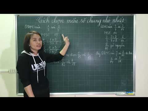 Video: Cách đưa Một Phân Số Về Mẫu Số Chung Nhỏ Nhất