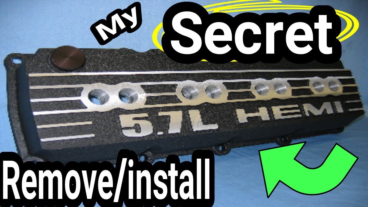 HEMI HACK. Valve Cover remove and install TIPS . Hemi Tick oil leaks at