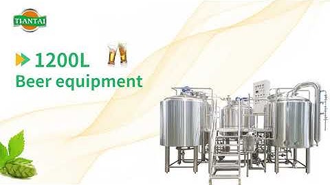 How to start up a microbrewery equipment with 1200L PLC control automatic brewery equipment?