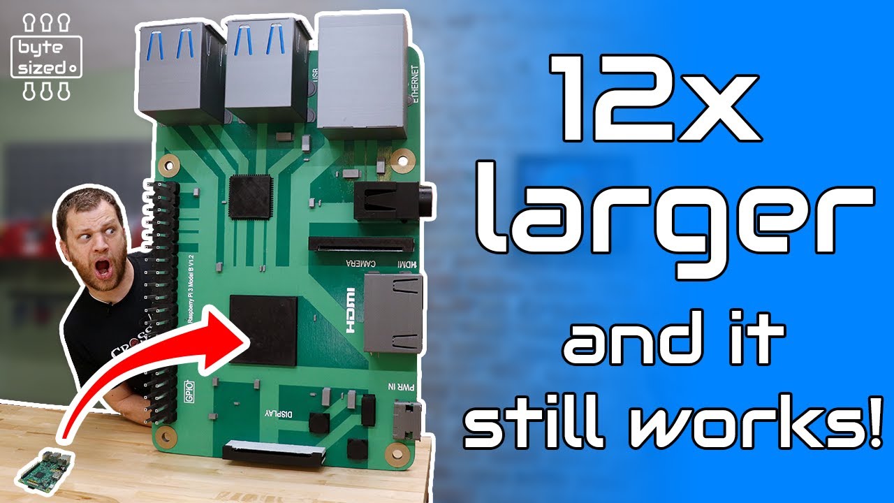 I Made A Giant Raspberry Pi Single Board Computer - YouTube