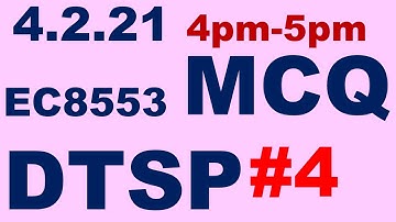 DTSP mcq questions with answers | DTSP MCQ | DSP MCQ | ec8553 mcq | dtsp mcq all units | CHORME TECH