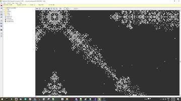 Beautiful fractal-looking pattern generated by Cellular Automata