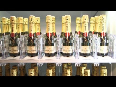 Cheers: The World's Only Champagne Vending Machine - YouTube