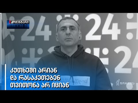 „კუთხეში არიან და რას აკეთებენ თვითონა არ იციან\" - ალეკო ელისაშვილი