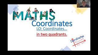 Coordinates in two quadrants