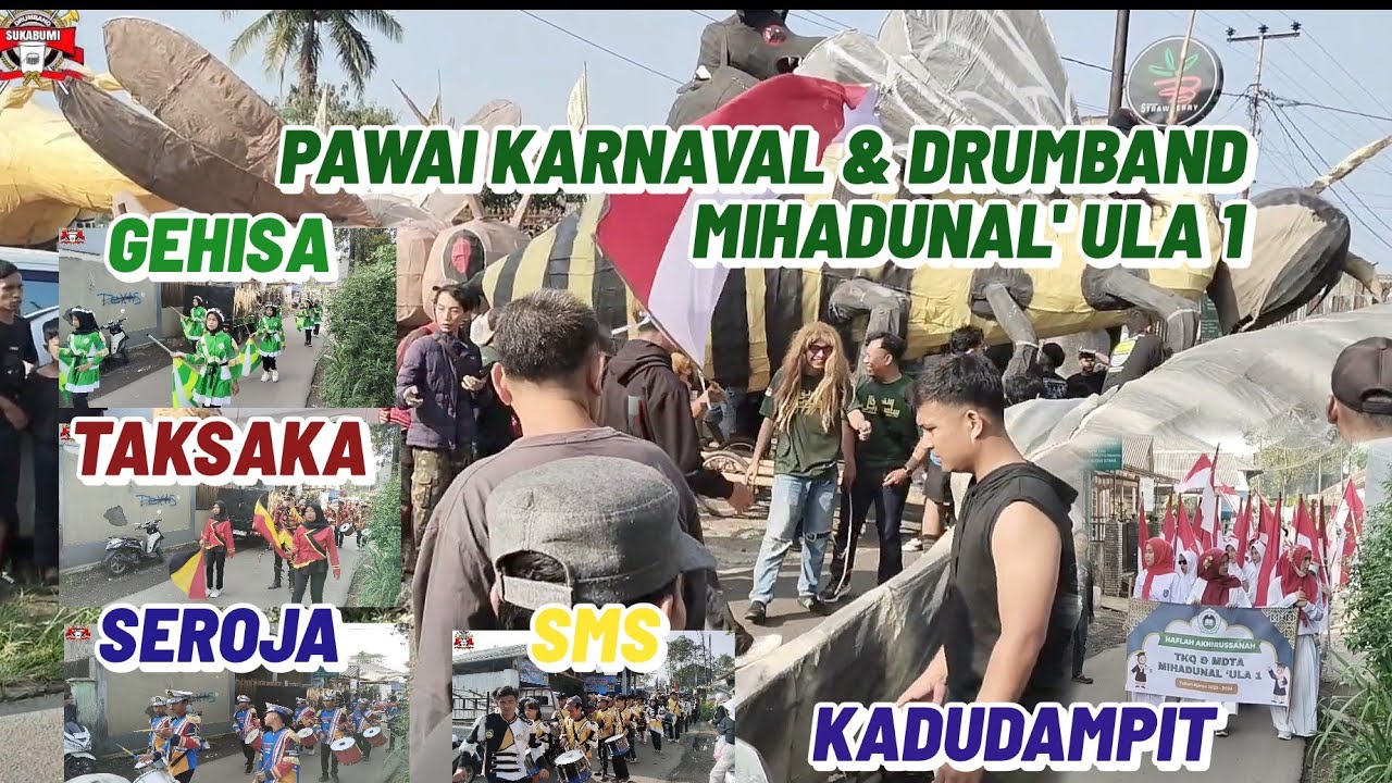 Meriah.. pawai karnaval & drumband | MDTA MIHADUNAL ULA 1 KADUDAMPIT 2024