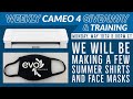 TRW Live Cameo 4 Giveaway and Training | Making Summer Shirts and Face Masks