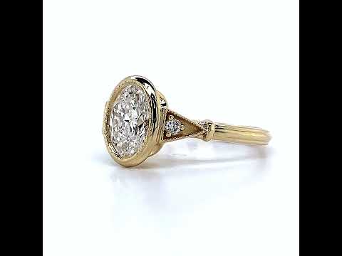 Lab Grown Diamond Engagement Ring, 0.27ct Channel Set ring video