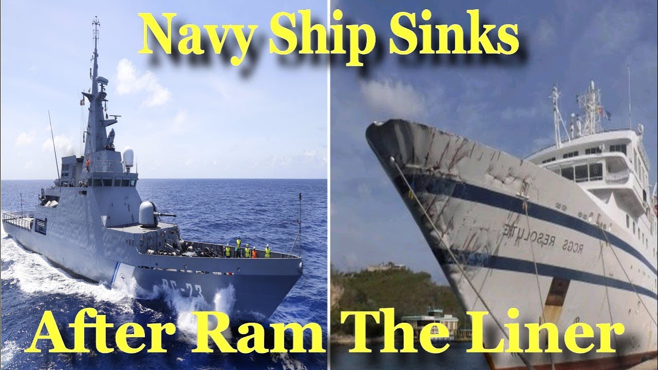 cruise ship sinks a navy ship