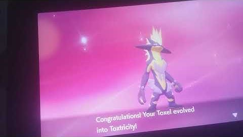 how to evolve your toxel into toxtricity in pokemon sword and shield
