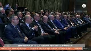 Zərifə Əliyevanın 100 Illik Yubileyi Ilə Bağlı Konsert Proqram