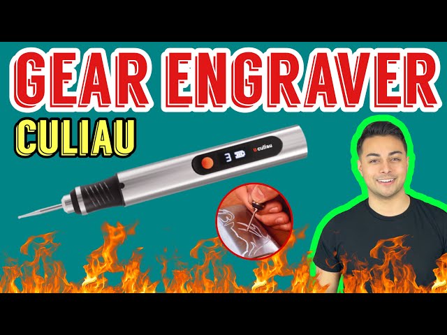 CULIAU Customizer Professional wireless Engraving Pen + 30 bits - Full  Review #gifted 