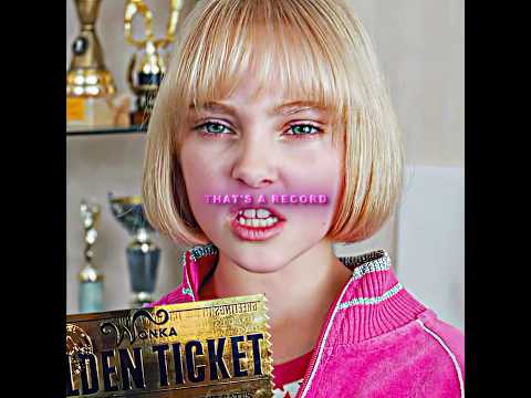 🍫The Golden Ticket Geniuses: Violet & Mike Take the Stage🎮🏆 #edit #shorts