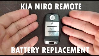 HOW TO REPLACE/CHANGE  THE REMOTE BATTERY KEY ON KIA NIRO FOB || ALL YEARS