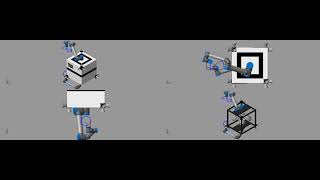 Dual manipulators space robot: Lemniscate and circular trajectories tracking.
