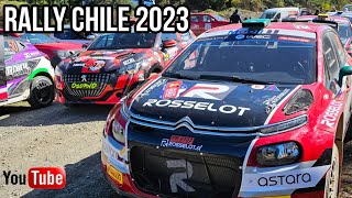 WRC Rally Bio Bío 2023 Chile Concepción Shakedown     Autos corren por Bosques largada Capítulo 1