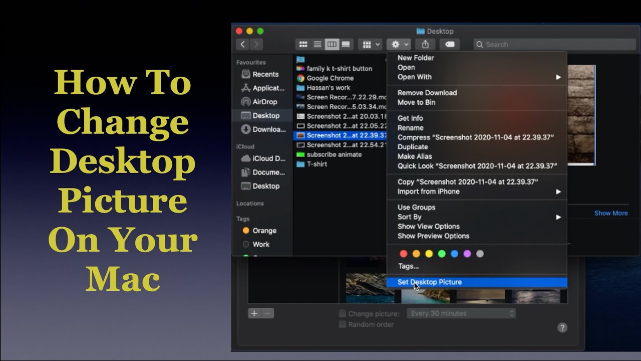 How To Change Desktop Image On Your Mac YouTube