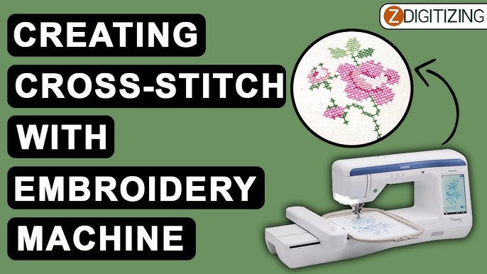Creating Cross-stitch designs with your Embroidery Machine | Cross-Stitch  Design | Zdigitizing - YouTube