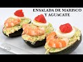 Ensalada de MARISCO Y AGUACATE 🥑🥑 RECETAS NAVIDEÑAS - como hacer ensalada de aguacate