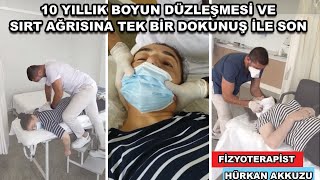 BOYUN DÜZLEŞMESİ VE SIRT AĞRISINA TEK BİR DOKUNUŞ İLE SON. FİZYOTERAPİST KÜTLETME. ASMR.