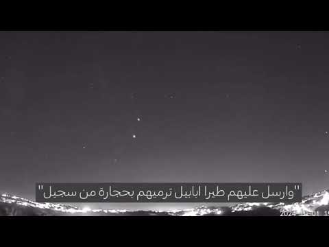 وارسل عليهم طيرا ابابيل ترميهم بحجارة من سجيل صدق الله العلي العظيم