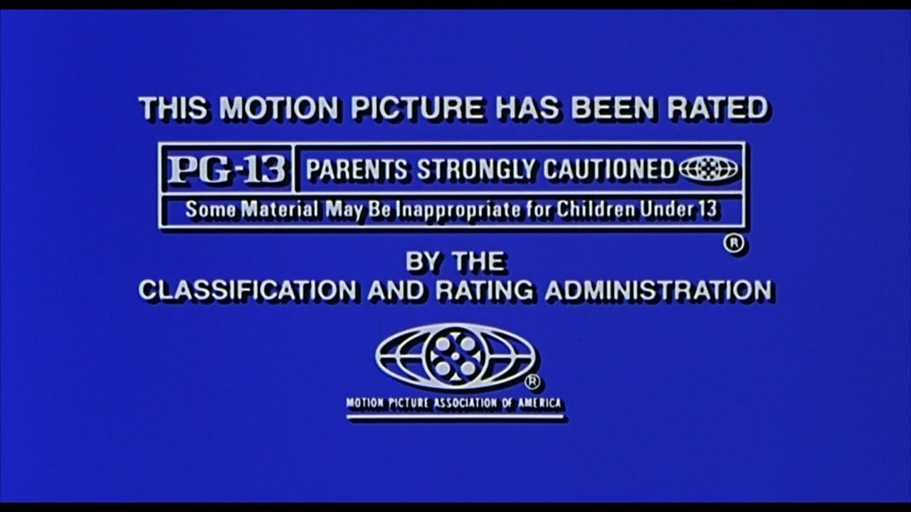 MPAA Rating Card (PG13, 1995) YouTube