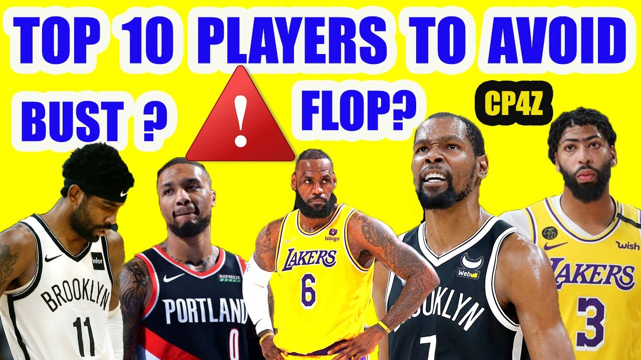 NBA Fantasy Basketball Top 10 Players to Avoid Drafting 20222023 YouTube