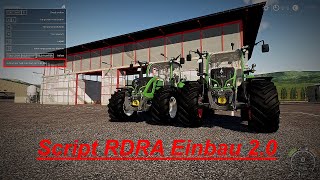 LS19 Einbau Reifendruckregelanlage 2.0 RDRS RDRA Script  Mod 🐄