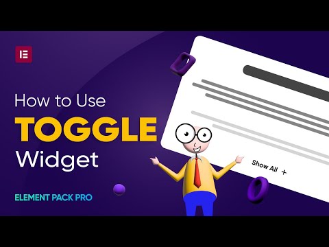 How to Use Toggle Widget by Element Pack