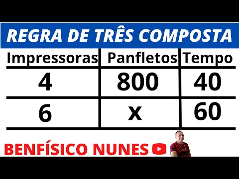 COMO FAZER UMA REGRA DE TRÊS COMPOSTA.