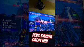 Devil Kazuya great wins King 🤯💢 | Tekken 8 gameplay ps5 | #livegameplay #tekken8 #ps5 #shorts