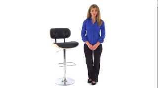 Purchase this bar stool at: http://barstoolco.com/products/flash-furniture-walnut-bentwood-adjustable-height-bar-stool-with-button-