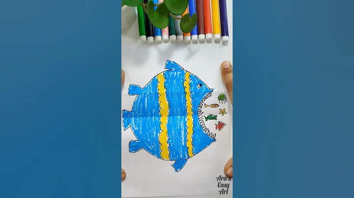 Easy Folding surprise drawing idea for kids @ArasEasyArt #diy #kidsactivities #activity #surprise