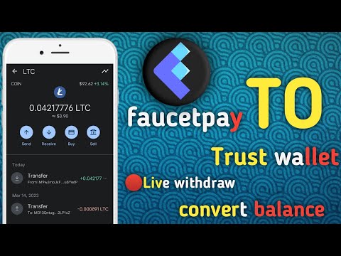 Faucetpay To Trust Wallet ?Live Withdraw Convert Balance #faucetpay #trustwallet #withdraw #convert